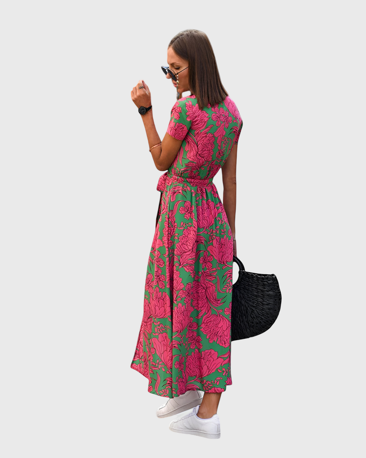 Dames Elegante Zomerjurk Soepele Pasvorm