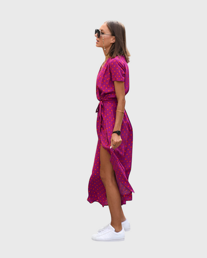 Dames Elegante Zomerjurk Soepele Pasvorm