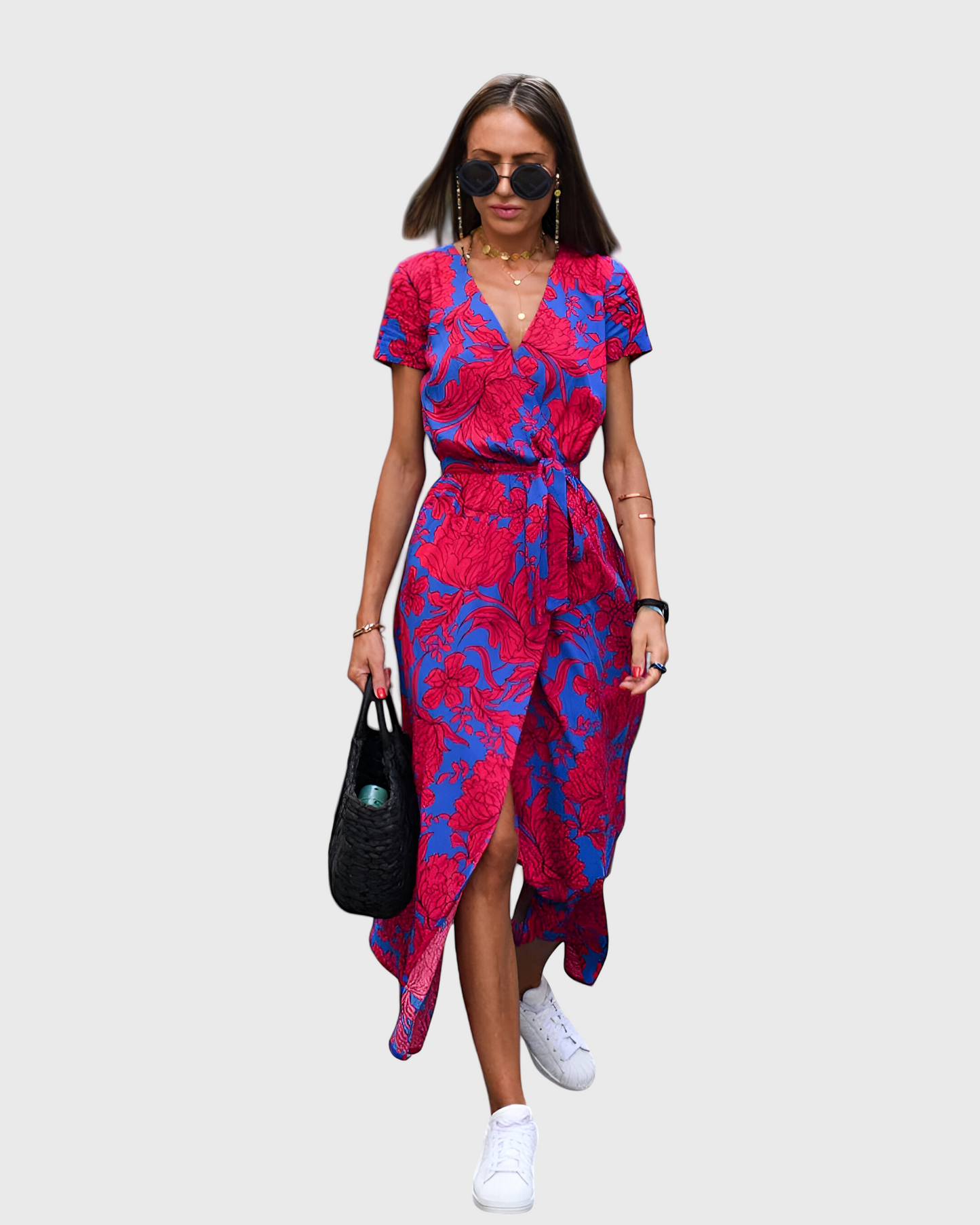 Dames Elegante Zomerjurk Soepele Pasvorm