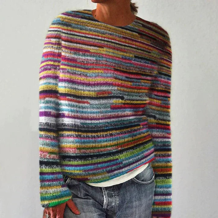 Streeppatroon Trui Lange Mouwen Unisex