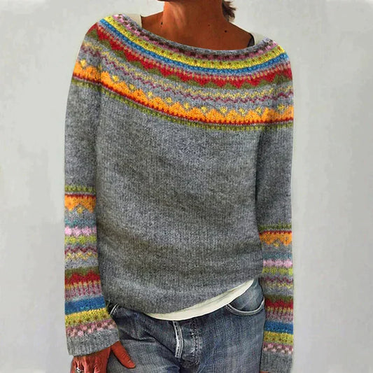 Retro Trui Lange Mouwen met Grappige Print - StudioMarella