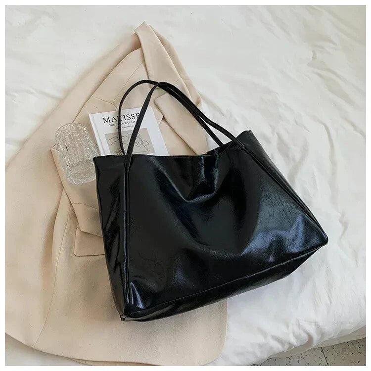 Vegan Leer Shopper Tas Dames Groot en Stijlvol