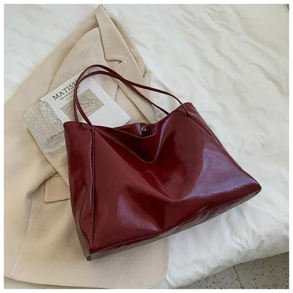 Vegan Leer Shopper Tas Dames Groot en Stijlvol