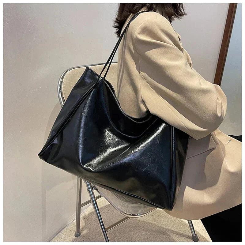 Vegan Leer Shopper Tas Dames Groot en Stijlvol