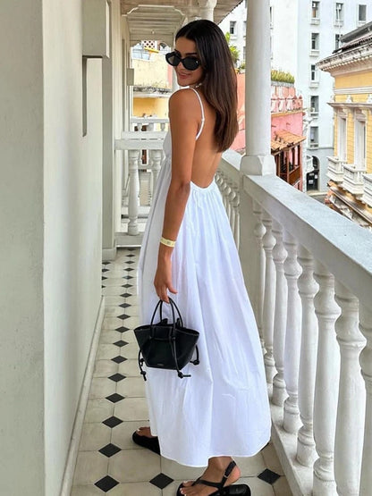 Lange Zomerjurk Dames Luchtige Maxi Jurk Elegante Stijl