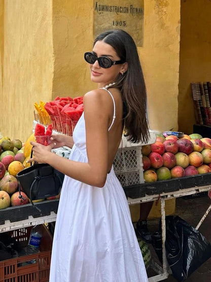 Lange Zomerjurk Dames Luchtige Maxi Jurk Elegante Stijl