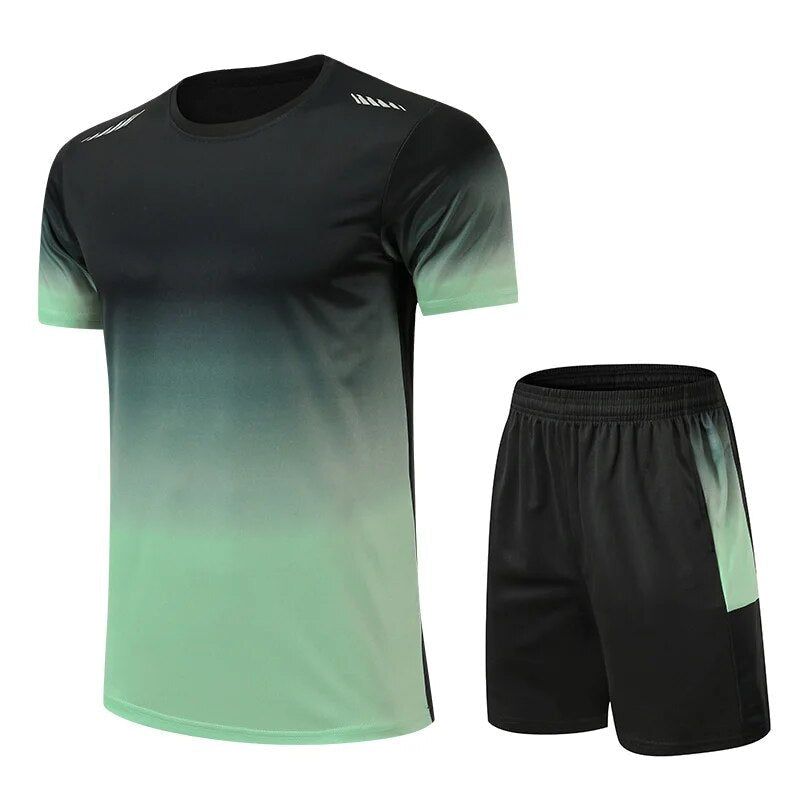 Sportset Heren 2-Delig Trainingspak Kleurverloop Joggingpak
