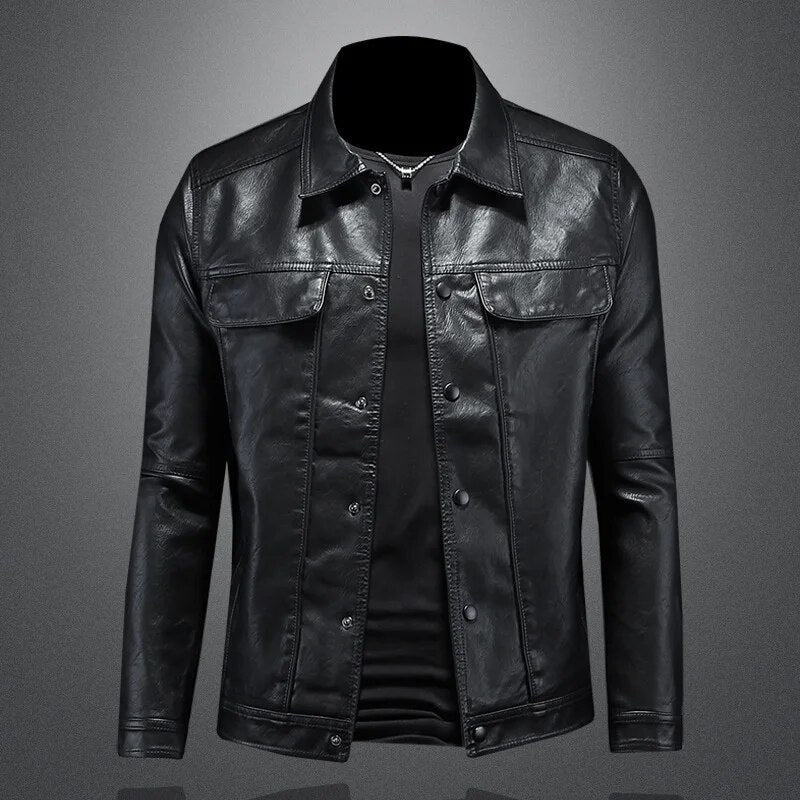Leren Herenjack - Stoere Classic Style Voorjaar en Herfst