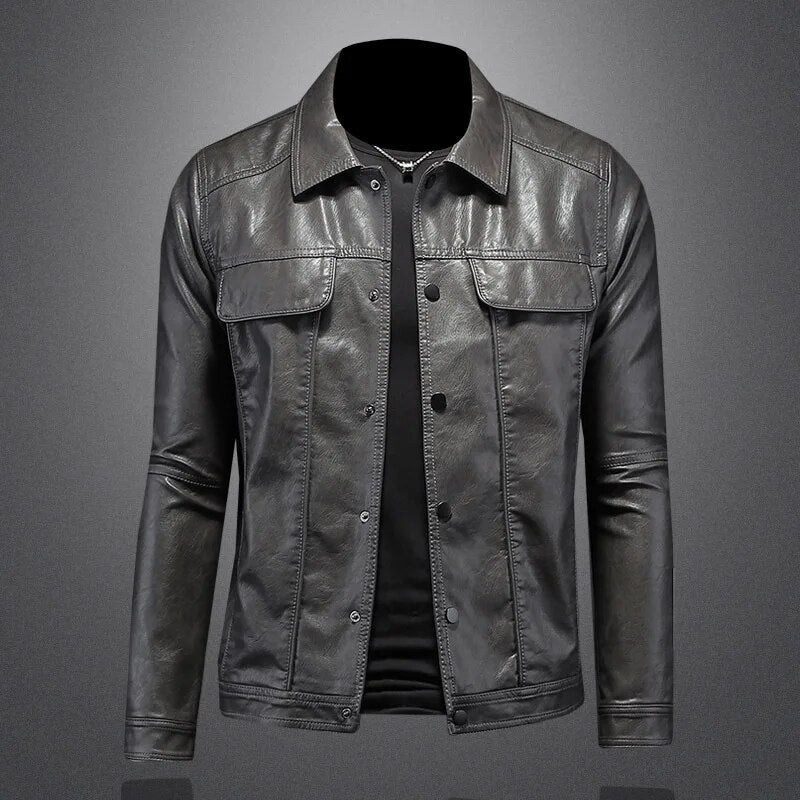 Leren Herenjack - Stoere Classic Style Voorjaar en Herfst