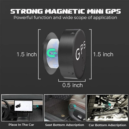 MicroMag Tracker - Mini Magnetische GPS Tracker - Realtime Locatie Volgen