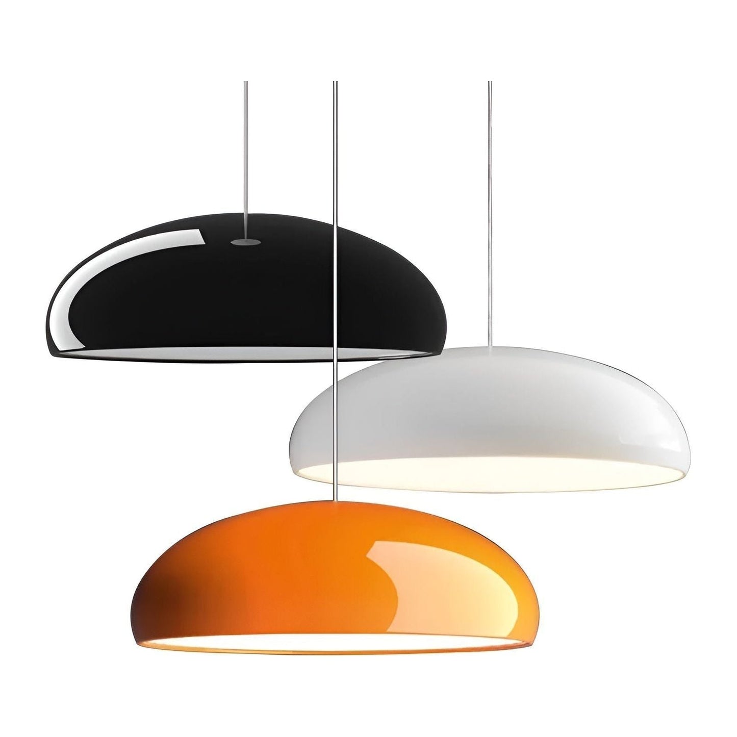 Hanglamp Rond Glanzend Metaal Nordic Design LED Eettafel