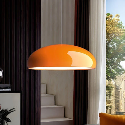 Hanglamp Rond Glanzend Metaal Nordic Design LED Eettafel