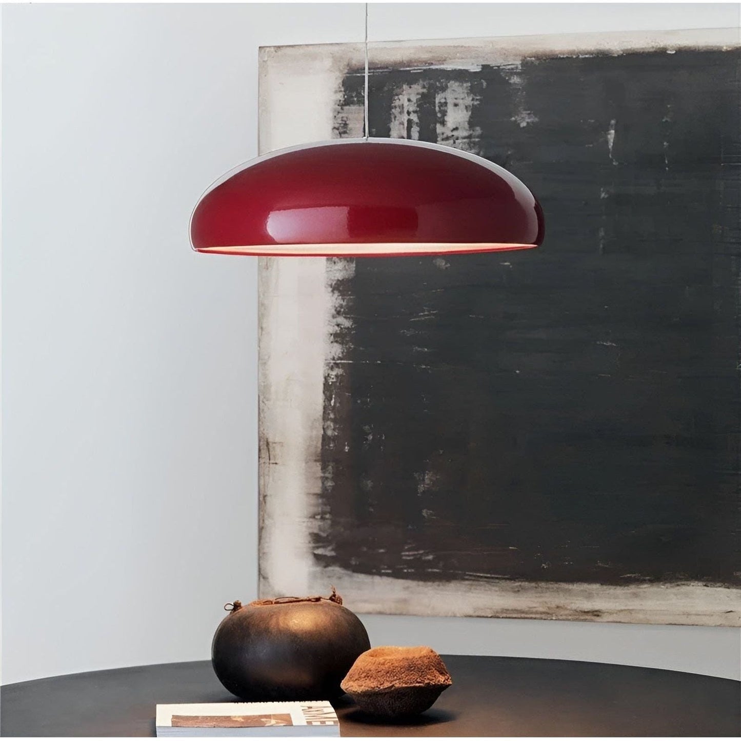 Hanglamp Rond Glanzend Metaal Nordic Design LED Eettafel