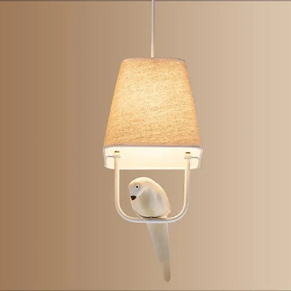 Vogel Hanglamp Met Kap Beige E27 Decoratief Woonkamer Eetkamer