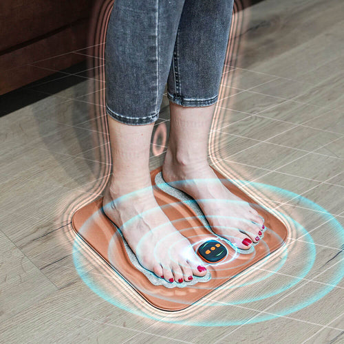 Voetstimulator voor Neuropathie met NMES-Technologie – Verlichting bij Tintelingen en Gevoelloosheid – USB Oplaadbaar met Afstandsbediening – Kopervezelen Kussenmat – Dagelijkse Zenuwstimulatie Thuis