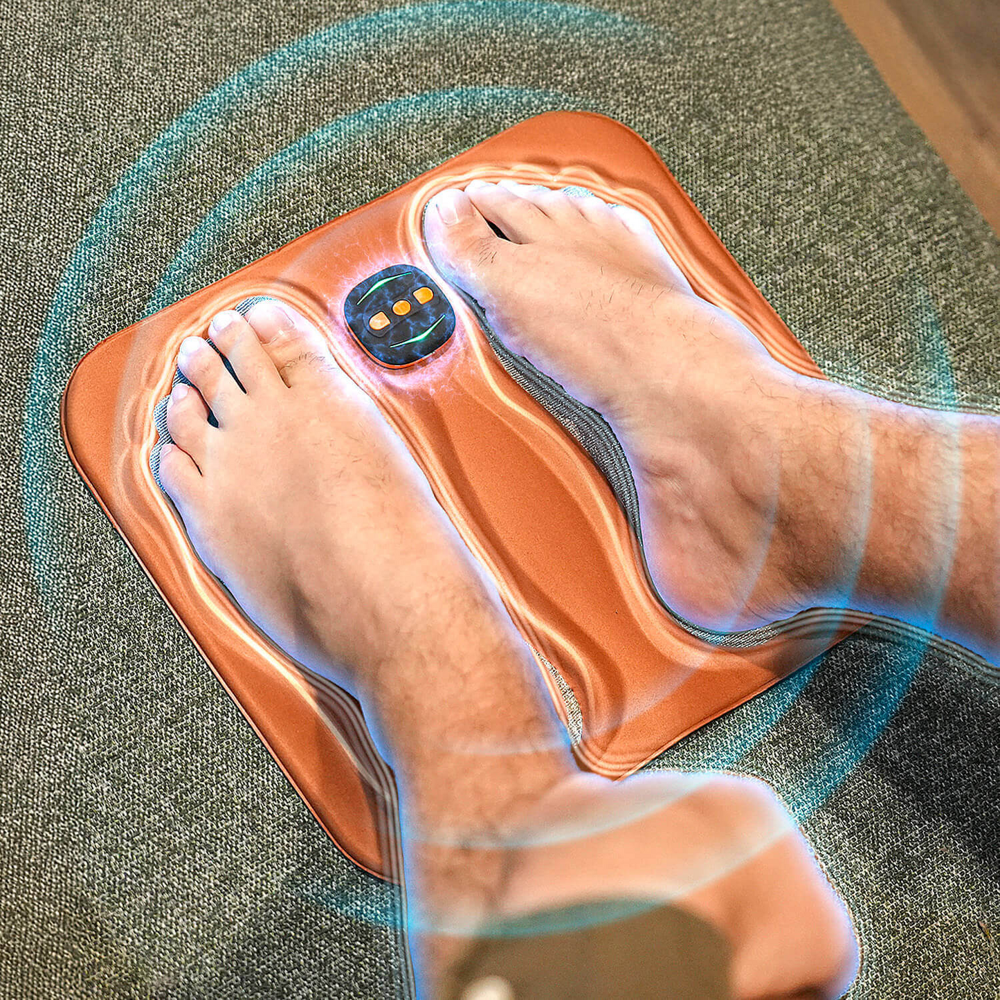 Voetstimulator voor Neuropathie met NMES-Technologie – Verlichting bij Tintelingen en Gevoelloosheid – USB Oplaadbaar met Afstandsbediening – Kopervezelen Kussenmat – Dagelijkse Zenuwstimulatie Thuis