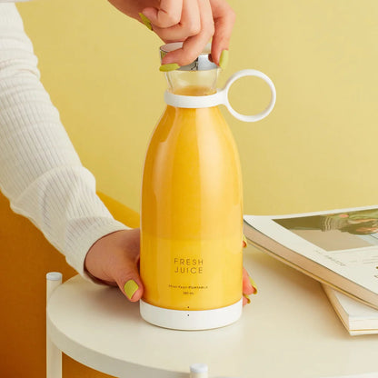Draagbare Blender Fles PCTG BPA-vrij 420ml 23cm 20W Smoothie Mixer USB Oplaadbaar Edelstaal Messen Sportfles Gym Kantoor