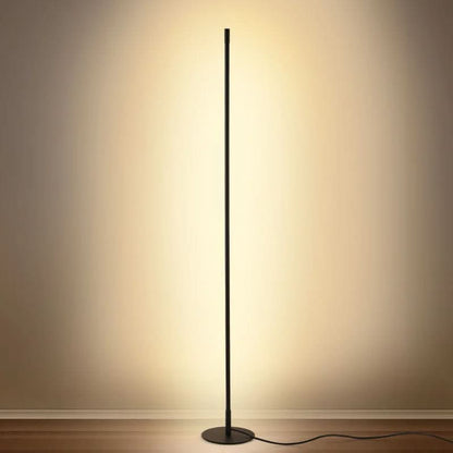 LED Vloerlamp Modern Minimalistisch Slank 140cm Metaal Zwart Warm Wit 20W Staande Lamp Woonkamer