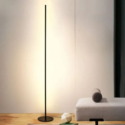 LED Vloerlamp Modern Minimalistisch Slank 140cm Metaal Zwart Warm Wit 20W Staande Lamp Woonkamer