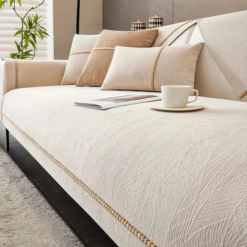 Bankbeschermer met Antislip – Linnen Bankhoes voor Bescherming & Comfort