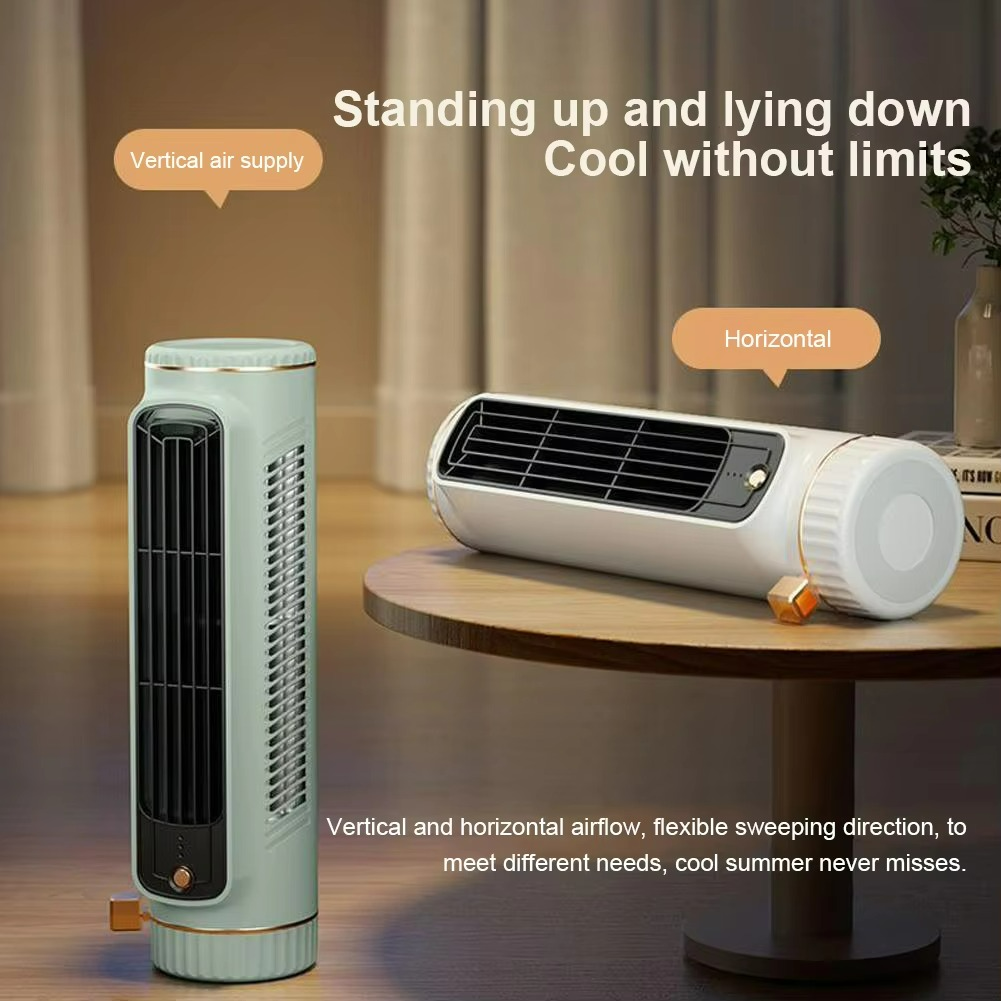 Bladloze Ventilator met 360° Luchtcirculatie en IJsverfrissende Technologie – Stille Werking & Veilig Ontwerp