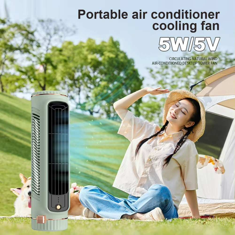 Bladloze Ventilator met 360° Luchtcirculatie en IJsverfrissende Technologie – Stille Werking & Veilig Ontwerp