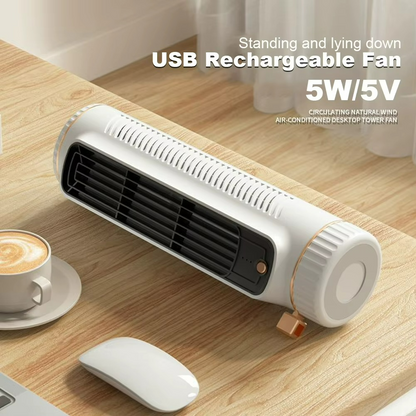 Bladloze Ventilator met 360° Luchtcirculatie en IJsverfrissende Technologie – Stille Werking & Veilig Ontwerp