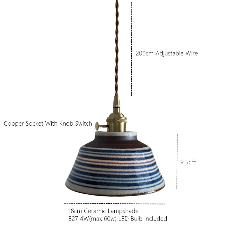 Hanglamp Keukeneiland Keramiek Koperen Fitting Handgeschilderd Bloemmotief E27 4 Dessins