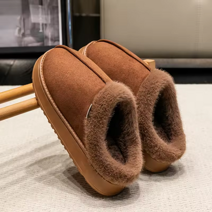 Pluche Pantoffels met Imitatiebont Voering voor Volwassenen