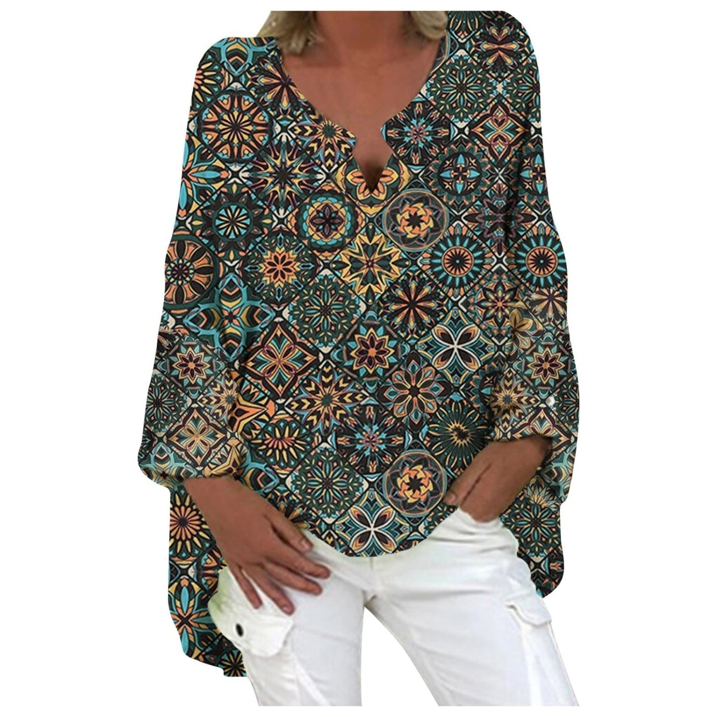 Dames Blouse Linnen Stijlvol Elegante Top voor Vrouw