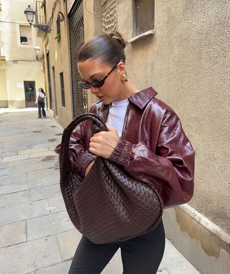 Luxe Handtas Geweven Stof Elegant Design voor Dagelijks Gebruik