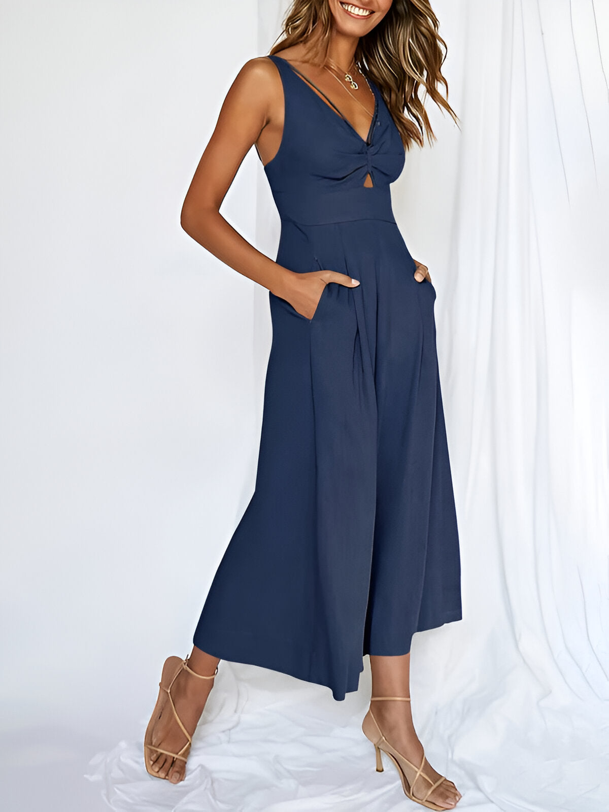 Jumpsuit Met Lange Mouwen Zomerjurk Voor Vrouw - StudioMarella