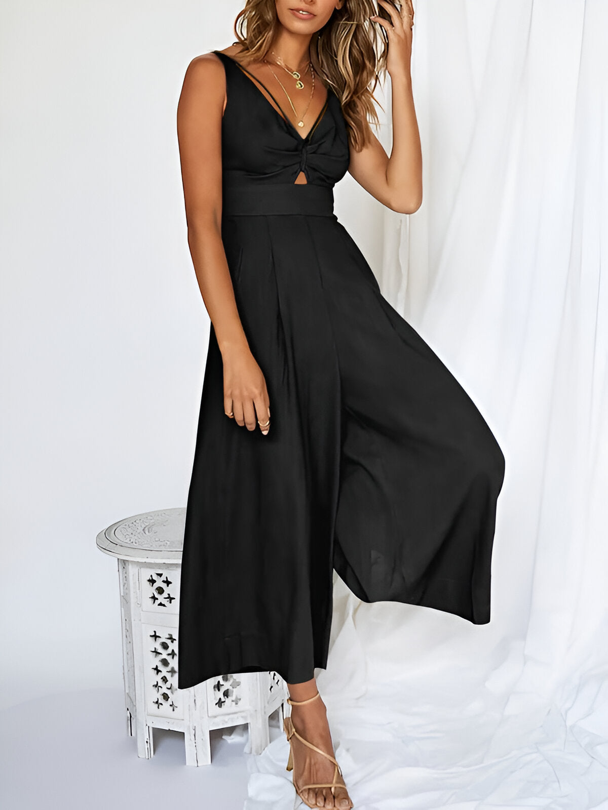 Jumpsuit Met Lange Mouwen Zomerjurk Voor Vrouw
