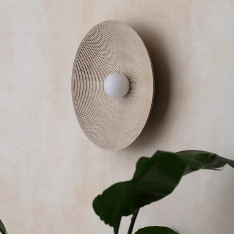 Wandlamp Rond Maan Design LED G4 Japandi Scandinavisch Ø20 Ø50