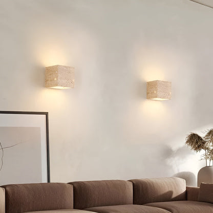 Buitenlamp Travertin Steen Up Down LED IP65 3000K Gevel