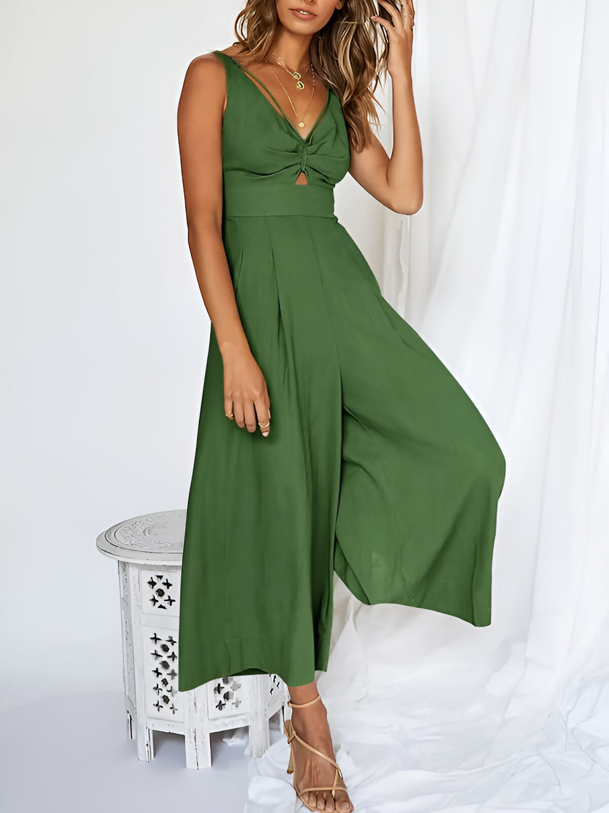 Jumpsuit Met Lange Mouwen Zomerjurk Voor Vrouw