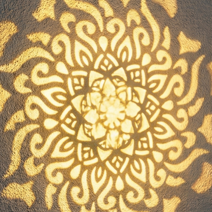 Solar Mandala Projectielicht – Tuindecoratie met Automatische Nachtverlichting en Schaduwpatroon