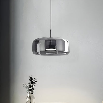 Hanglamp Rookglas Retro Trio Handgeblazen Dimbaar Verstelbaar Zwart