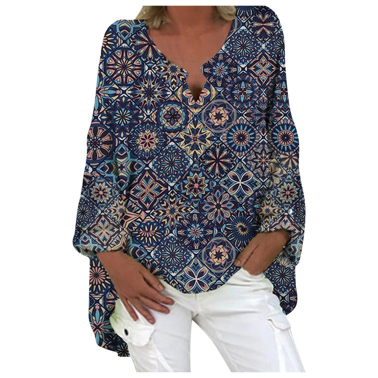 Dames Blouse Linnen Stijlvol Elegante Top voor Vrouw