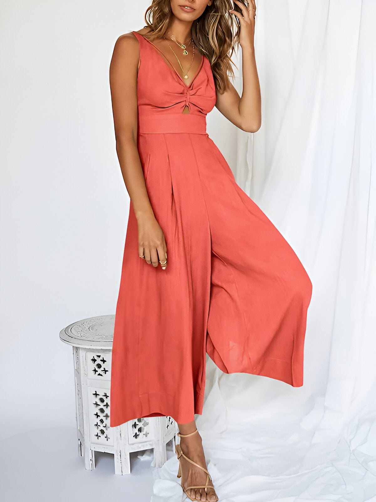 Jumpsuit Met Lange Mouwen Zomerjurk Voor Vrouw