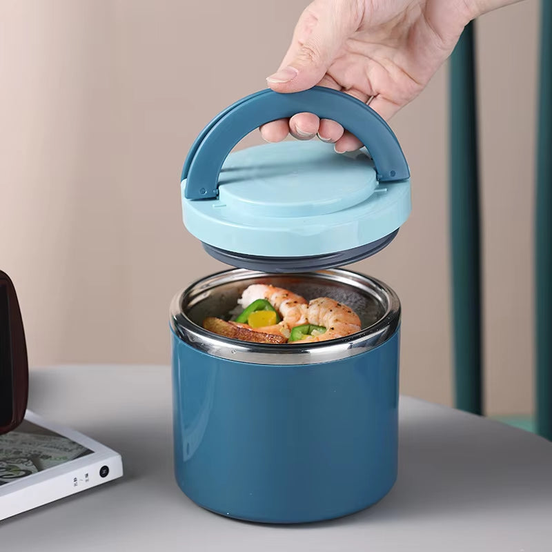 Thermos Voedselcontainer RVS Lekvrij 630ml of 1000ml Dubbelwandig Geïsoleerd Warm Koud Onderweg