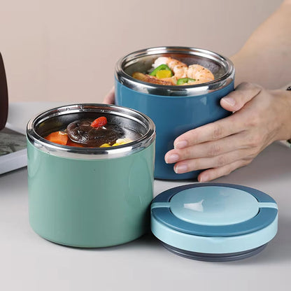 Thermische Lunchpot Edelstaal 630ml of 1000ml Auslekvrij Voedselcontainer met Dubbele Wandisolatie voor Warme Soep Pasta Maaltijden Werk School Onderweg
