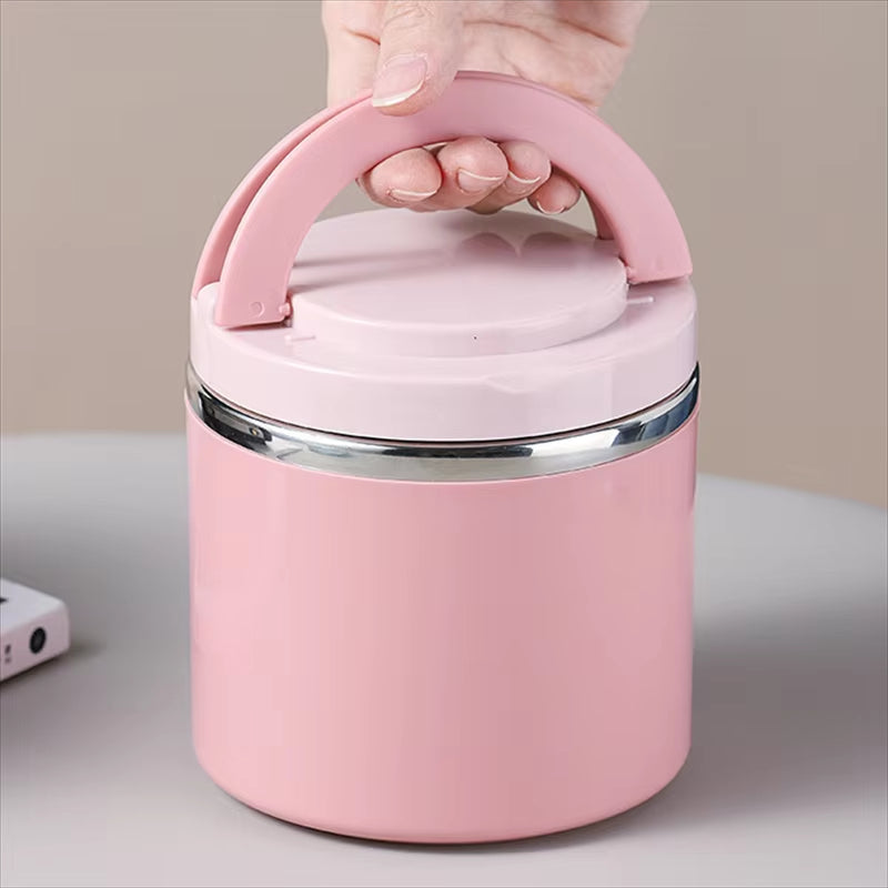 Thermische Lunchpot Edelstaal 630ml of 1000ml Auslekvrij Voedselcontainer met Dubbele Wandisolatie voor Warme Soep Pasta Maaltijden Werk School Onderweg