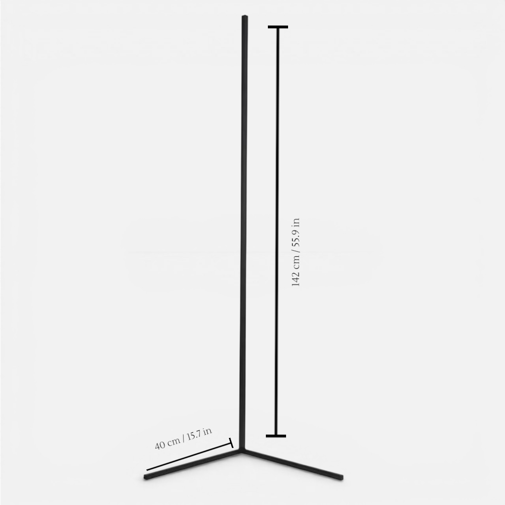 Staande Lamp LED Dimbaar 3 Lichtkleuren Afstandsbediening 142cm Aluminium Hoeklamp Woonkamer Slaapkamer 3000K 4000K 6000K Sfeerverlichting Zwart Wit