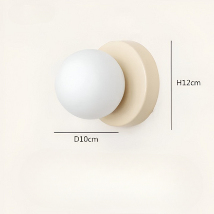 Wandlamp Glas Rond Nordisch Minimalistisch G9 LED Zwart Wit Groen Slaapkamer