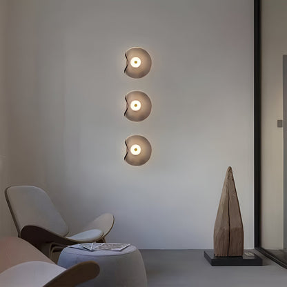 Wandlamp Gebogen Glas LED Sculpturaal Nordisch Goud Zwart 25cm Woonkamer Slaapkamer