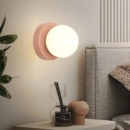 Wandlamp Glas Rond Nordisch Minimalistisch G9 LED Zwart Wit Groen Slaapkamer
