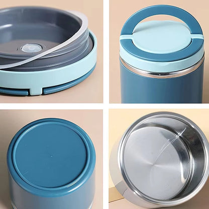 Thermische Lunchpot Edelstaal 630ml of 1000ml Auslekvrij Voedselcontainer met Dubbele Wandisolatie voor Warme Soep Pasta Maaltijden Werk School Onderweg