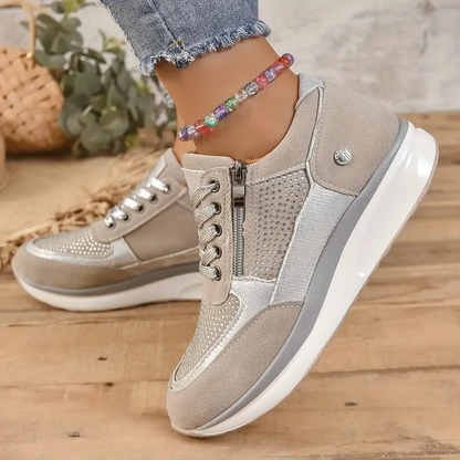 Damesneakers Comfortabele Roze Sneakers voor Dagelijks Gebruik - StudioMarella