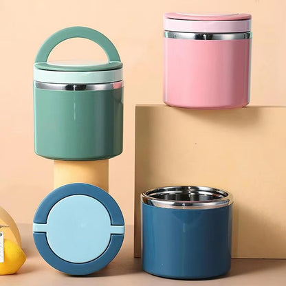 Thermos Voedselcontainer RVS Lekvrij 630ml of 1000ml Dubbelwandig Geïsoleerd Warm Koud Onderweg